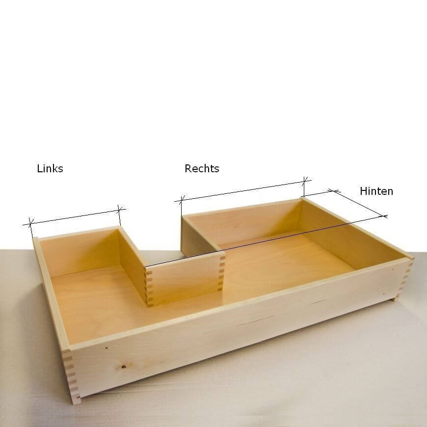 Massivholzlade Type F